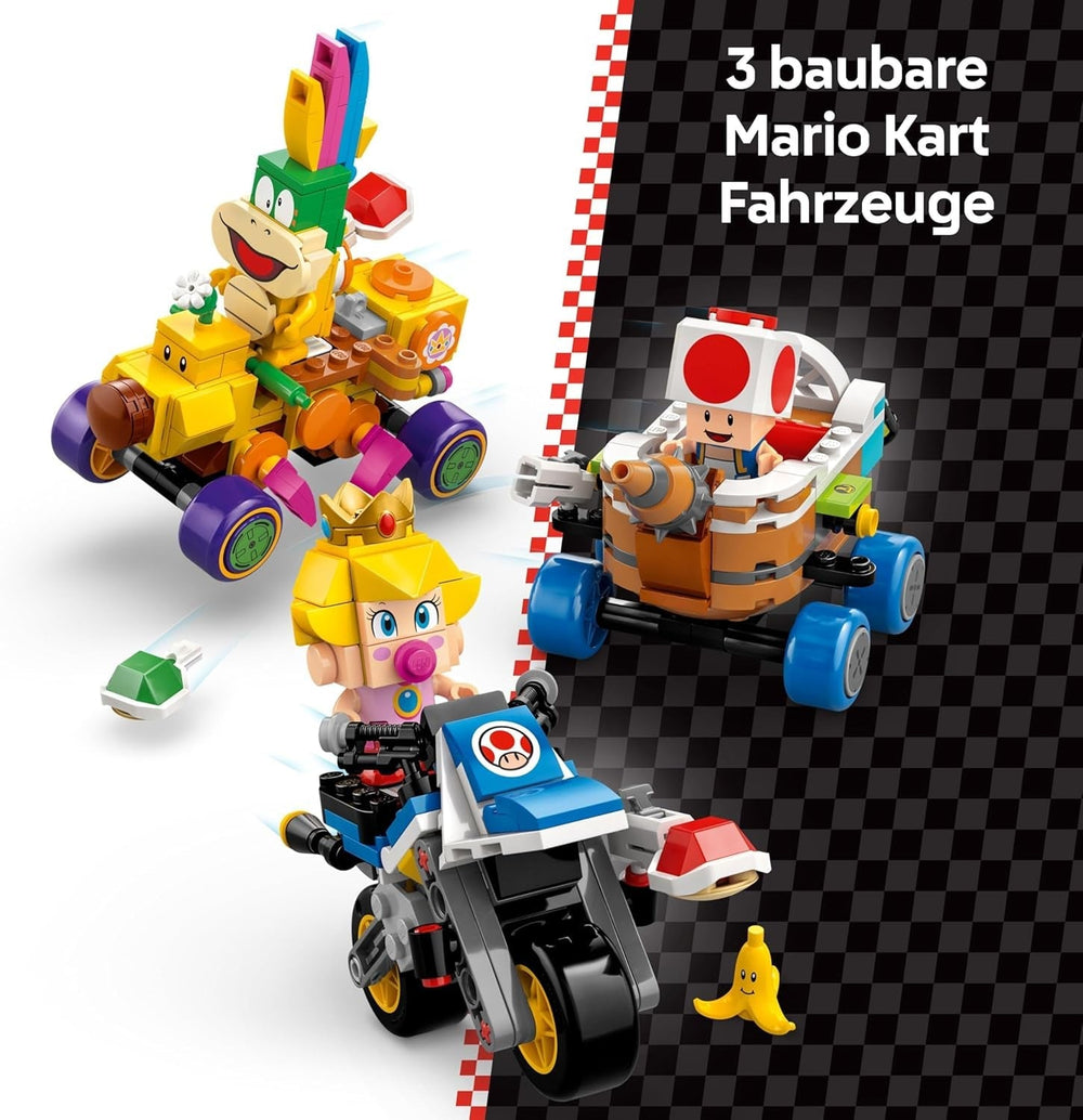 LEGO Super Mario : Mario Kart - Ensemble Baby Peach et Grand Prix, Figurines Nintendo - Toad, Lakitu, Baby Peach et Lemmy, Cadeau pour garçons, filles et joueurs de 8 ans et plus, Adventure Toy 72036 Jeux de construction Beuche den LEGO-Store