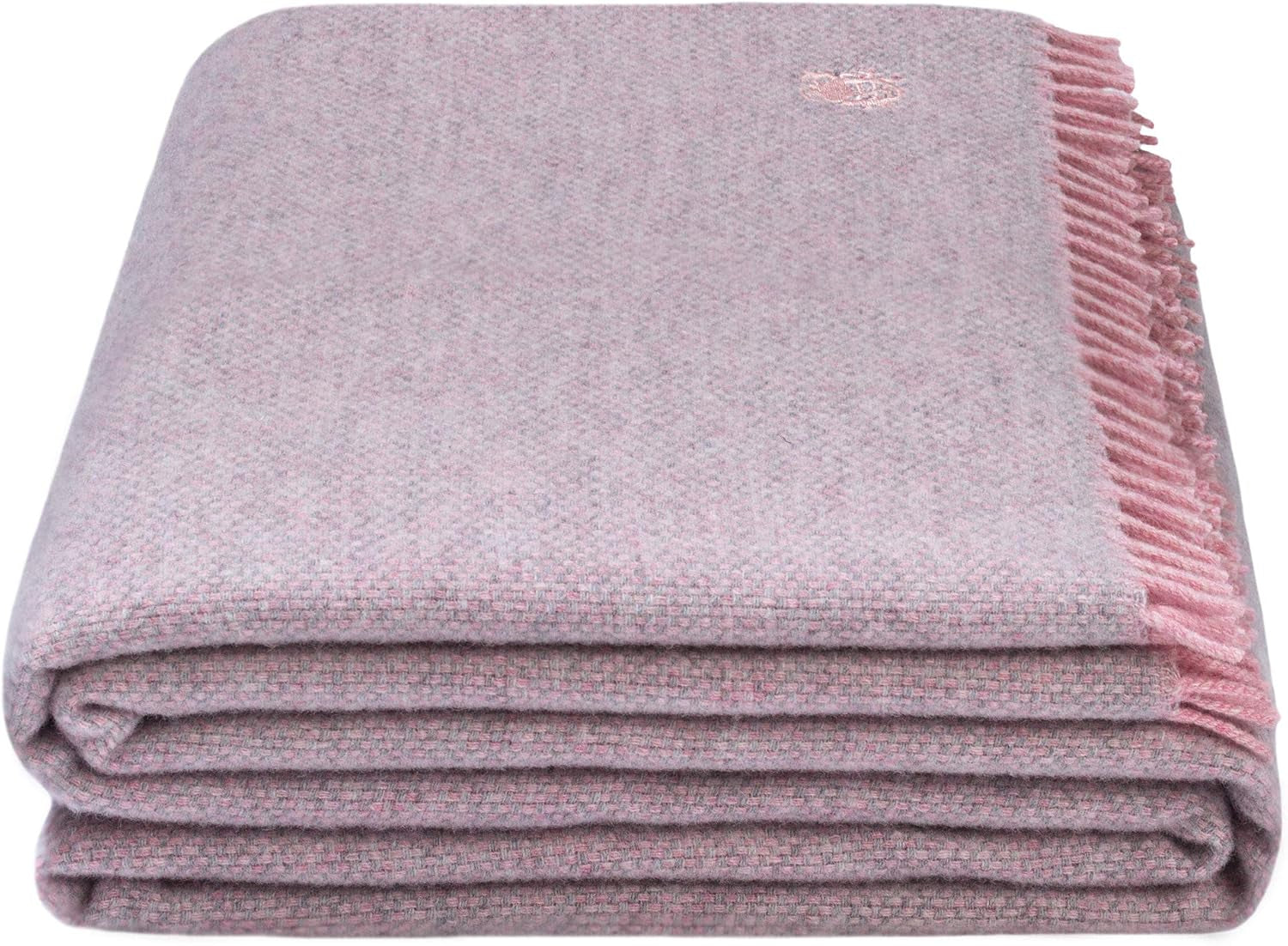 Couverture Must Relax - Couverture en laine - Plaid en pure laine neuve de haute qualité avec franges - 130X190 Cm - 310 Rose - De "Zoeppritz depuis 1828" Lits et Couvertures 'zoeppritz depuis 1828' 310 Rose 130X190Cm