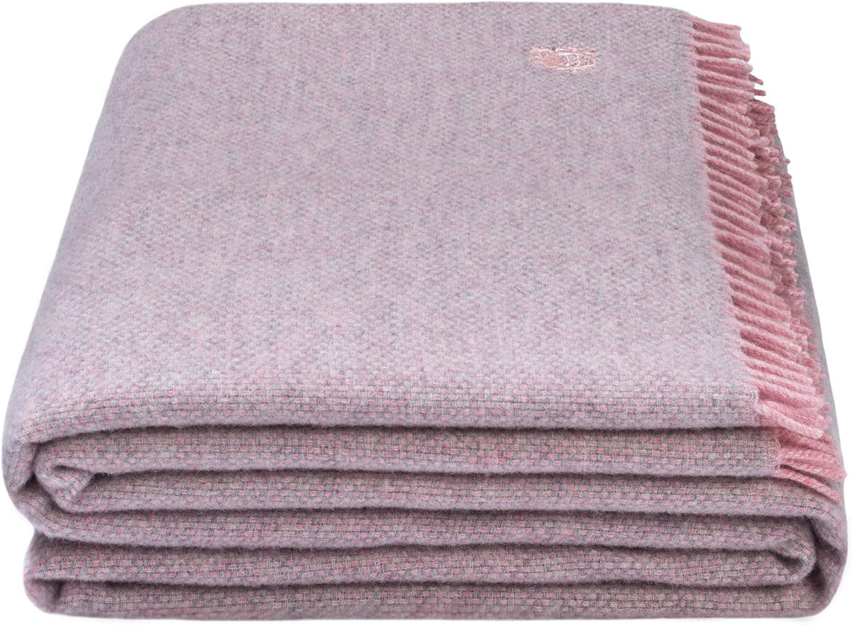 Couverture Must Relax - Couverture en laine - Plaid en pure laine neuve de haute qualité avec franges - 130X190 Cm - 310 Rose - De "Zoeppritz depuis 1828" Lits et Couvertures 'zoeppritz depuis 1828' 310 Rose 130X190Cm