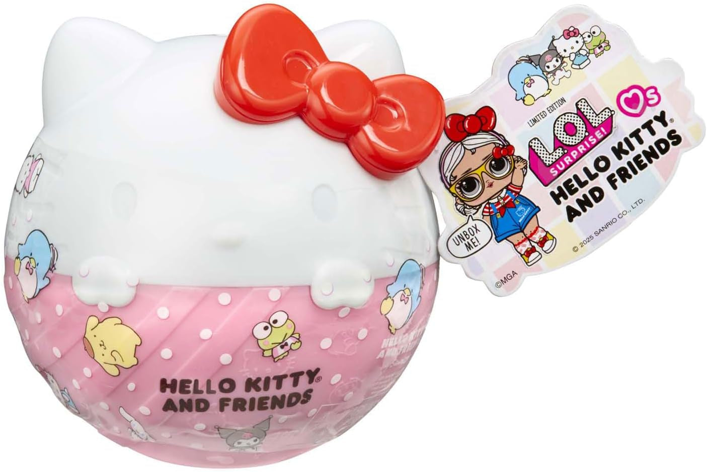Mdr Surprise ! Love Hello Kitty and Friends - 1 poupée avec 7 surprises, sélection aléatoire, 8 objets à collectionner, pour enfants à partir de 4 ans, rose