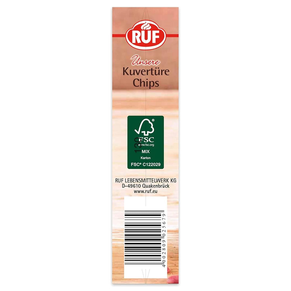 RUF Couverture Chips Ruby, 100 grammes Glaçages et Décor Naty Shop