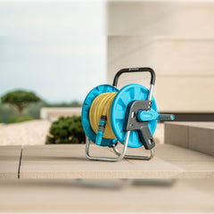 Enrouleur de tuyau CELLFAST, enrouleur de tuyau d'arrosage résistant à la corrosion, empêche le tuyau de se plier, 1/2" 45 m Aluplus