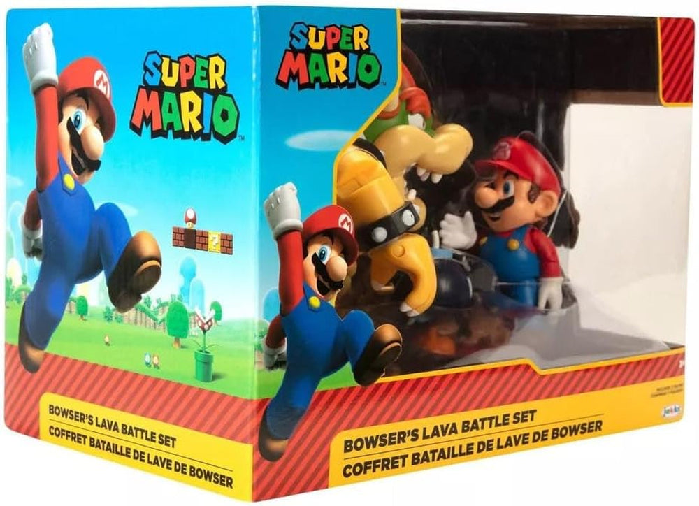 Nintendo Super Mario Bowser 18Cm contre. Mario Figure Set (Vague 1) Figurines Naty Shop