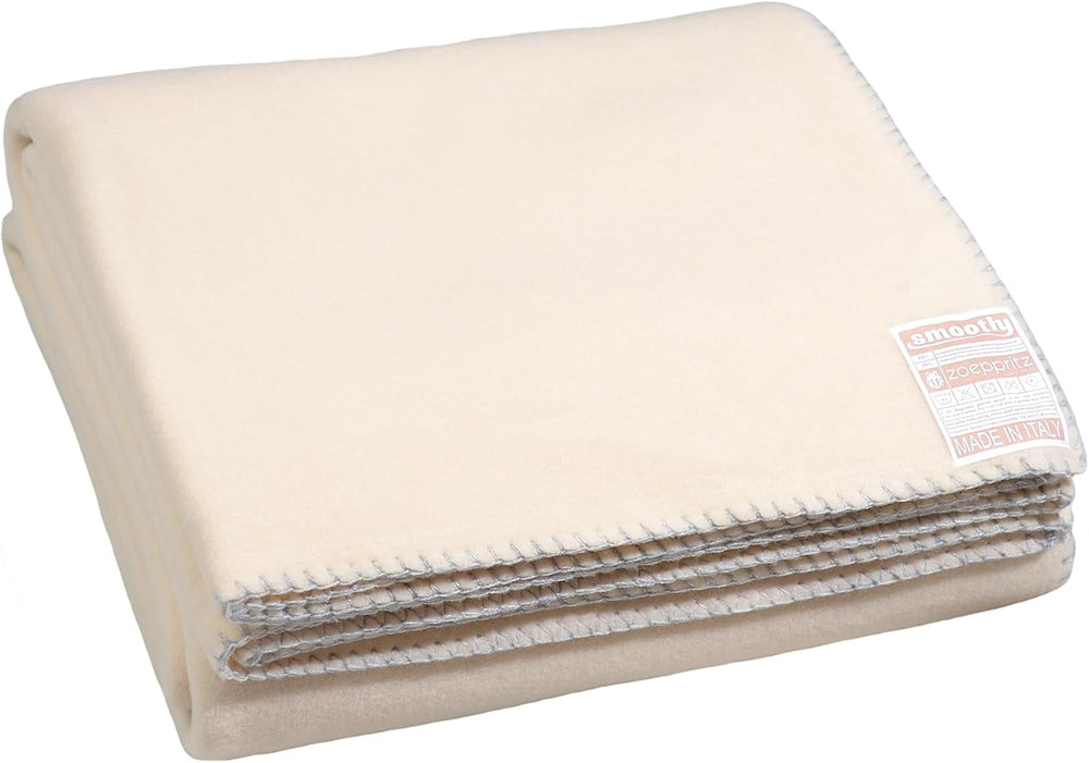 Zoeppritz Since 1828 Couverture polaire Smoothy - Couverture polaire moelleuse et confortable - Vegan - 140X190Cm - 010 Off-White, 010 Offwhite Zoeppritz Since 1828 020 Crème 140X190Cm