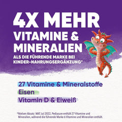 Pediasure Dragon's Power, 400 grammes, délicieux complément nutritionnel pour les enfants à partir de 1 an, avec 27 vitamines et minéraux Naty Shop