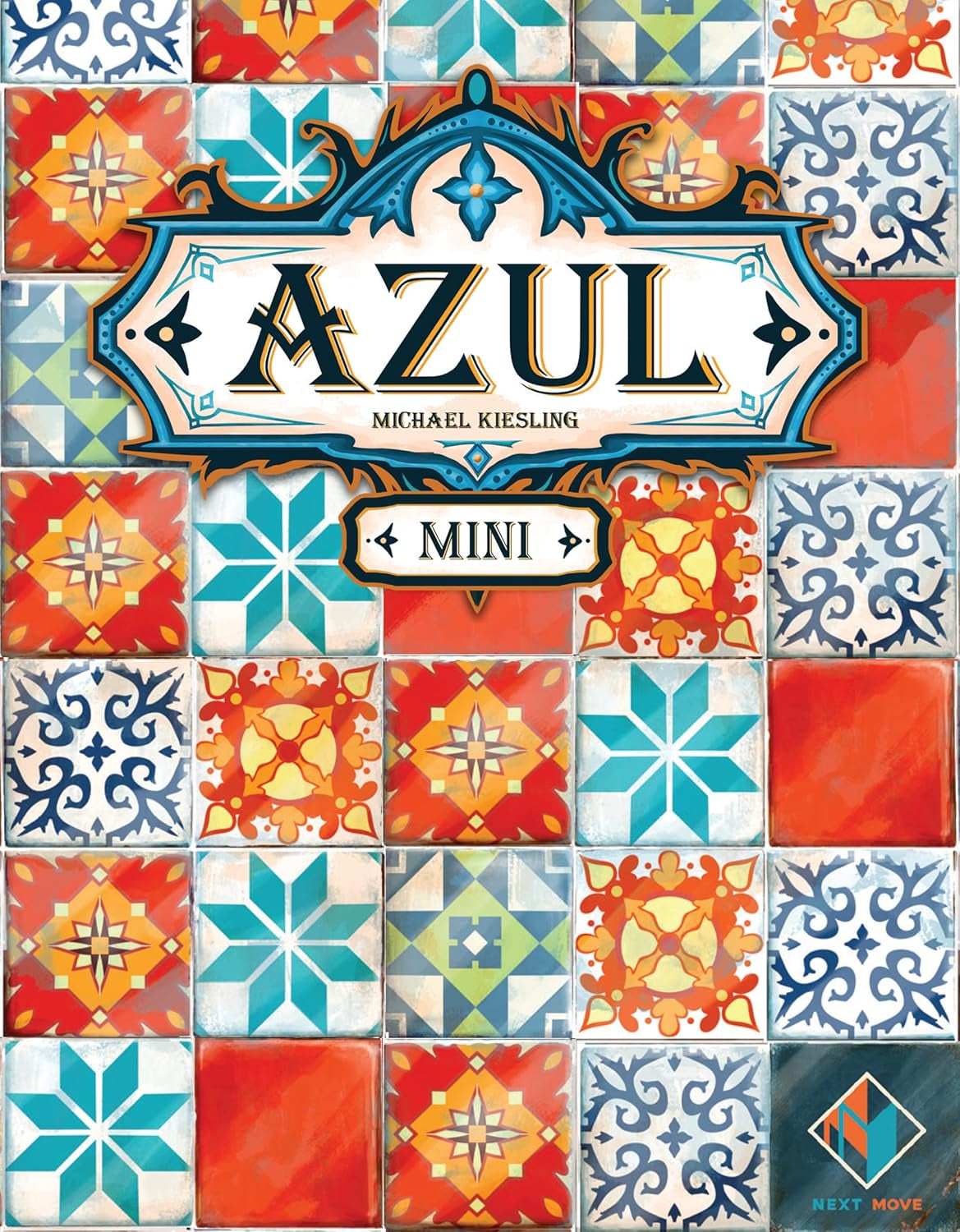 Next Move Games, Azul Mini, jeu familial, jeu de société, 2-4 joueurs, à partir de 8 ans, 30-45 minutes, allemand