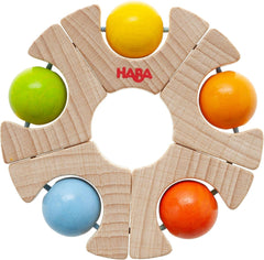 HABA 306692 - Jouet à attraper avec roue à billes, Jouet à attraper à partir de 6 mois, Fabriqué en Allemagne, Bebe Toys coloré Naty Shop Titre par défaut