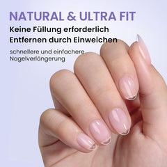 Btartbox Faux-ongles en amande extra courts - Gel à couverture complète X Soft XS - Semi-mat préformé pour salon d'ongles larges 320 pièces