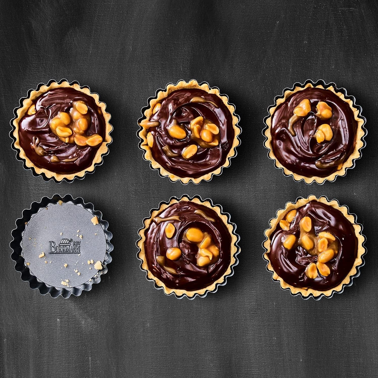 RBV Birkmann Premium Baking, moule à tarte, Ø 10 cm, 6 pièces, avec fond amovible Moules et plaques à pâtisserie Naty Shop
