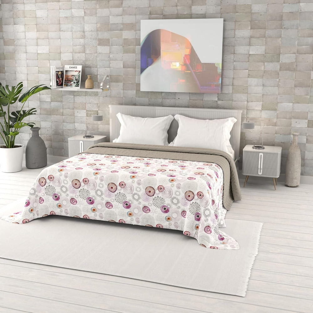 Couette d'été imprimée fantaisie, garnissage polyester, Pétales, 260X270Cm Couettes et quilts Naty Shop Morfeo 260X270Cm