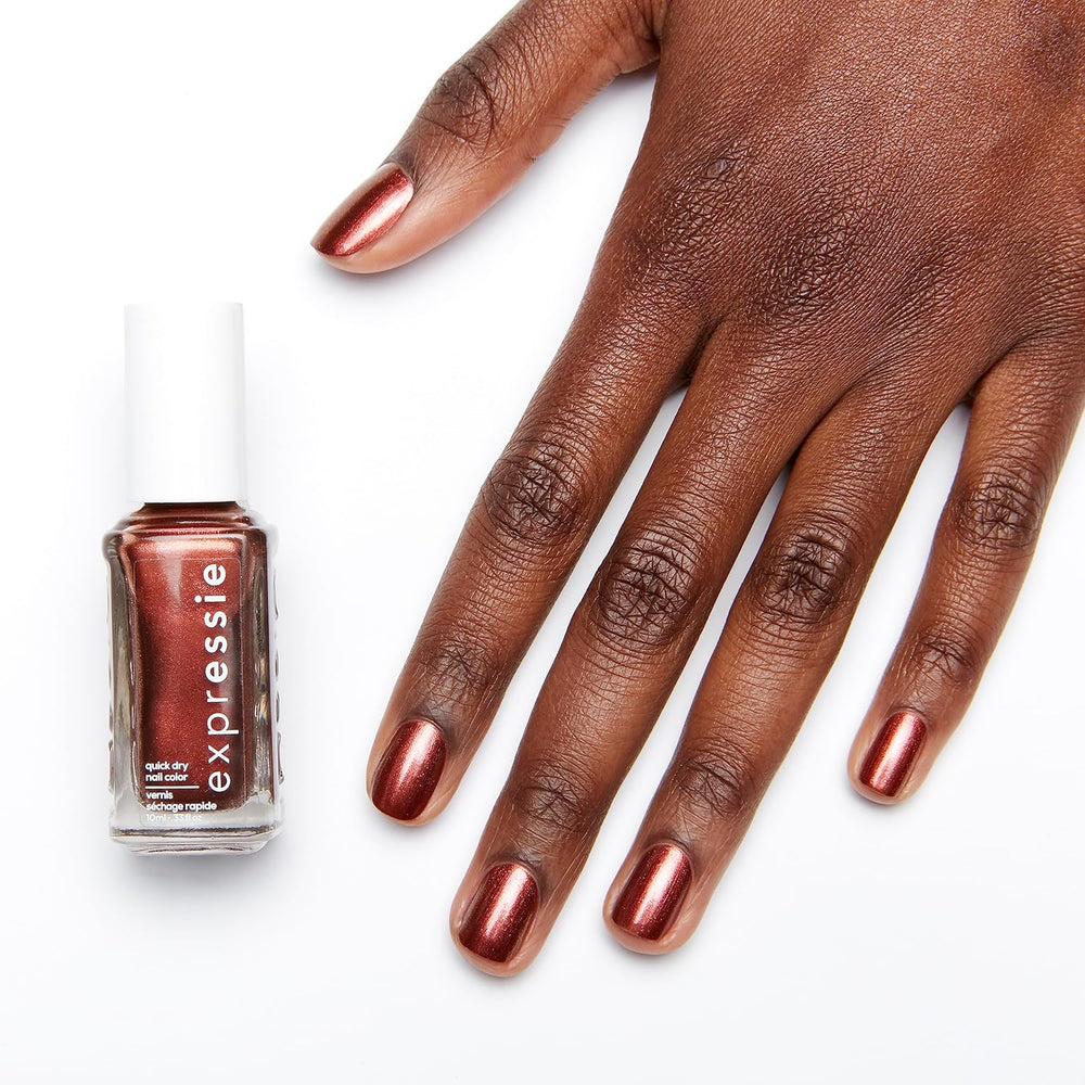 Vernis à ongles Essie à séchage rapide «expression», n° 1. 270 misfit right in, métallique, formule végétalienne, 10 ml