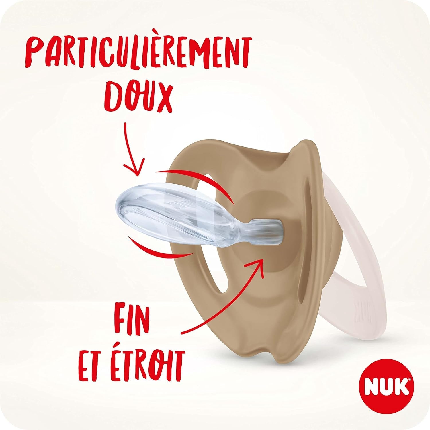 NUK Star Night & Day Sucette pour bébé 0-6 mois Glow In The Dark Silicone Sans BPA Chat Rose Lot de 2