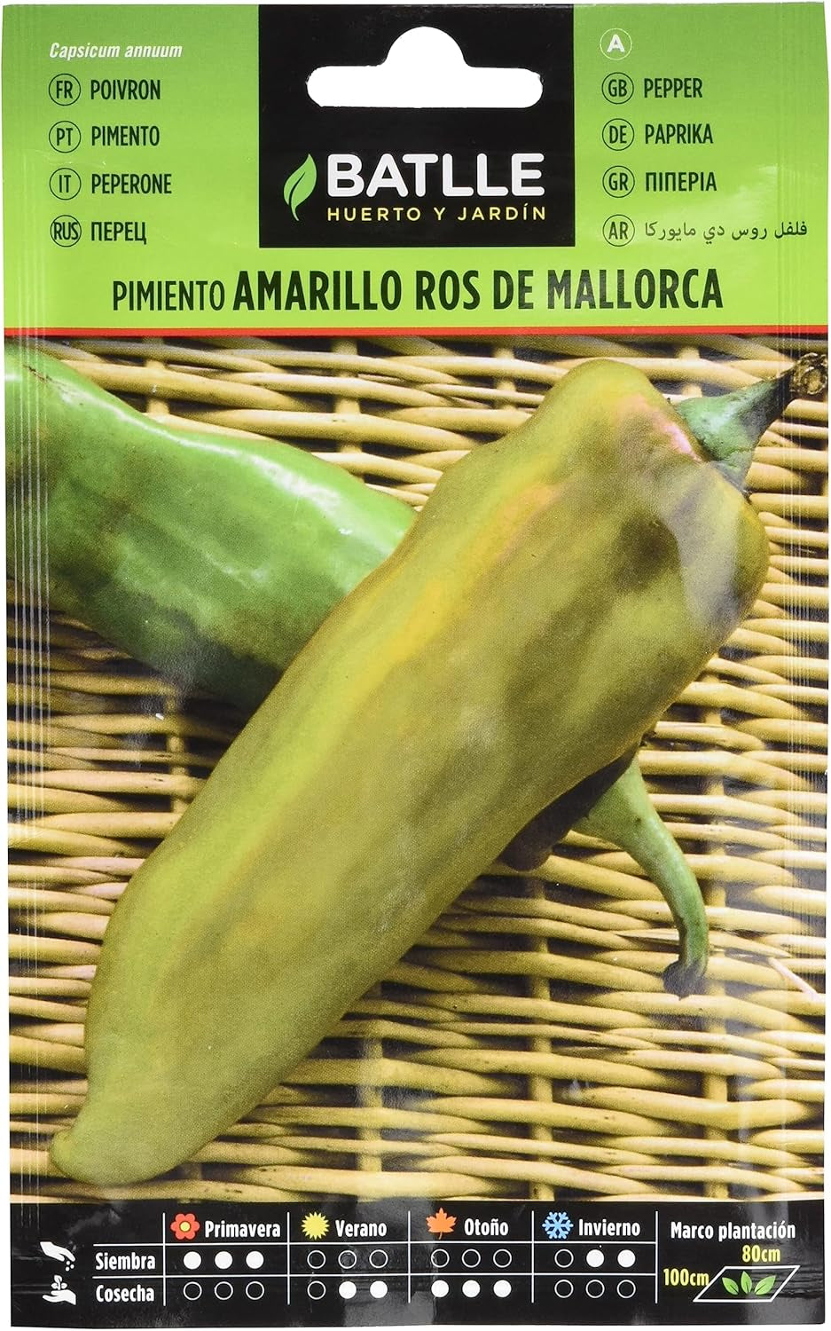 Batlle Gemüsesamen - Chili Paprika - Pimiento Padrón (150 Samen)