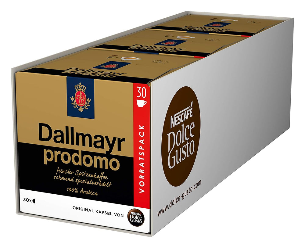 Dallmayr Crema d´Oro, XXL-Vorratsbox, 90 Kaffeekapseln, Feine Crema und vollmundiges Aroma (3 x 30 Kapseln) & Dallmayr Prodomo, XXL-Vorratsbox, 90 Kaffeekapseln (3 x 30 Kapseln)