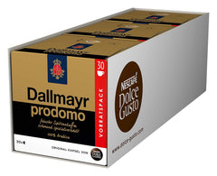 NESCAFÉ Dolce Gusto Dallmayr Prodomo, XXL-Vorratsbox, 90 Kaffeekapseln (3 x 30 Kapseln) & Dallmayr Crema d'Oro Caffè Latte (48 Kaffeekapseln, 48 Getränke, cremig&ausgefungen) 3er Pack (3 x 16 Kapseln)