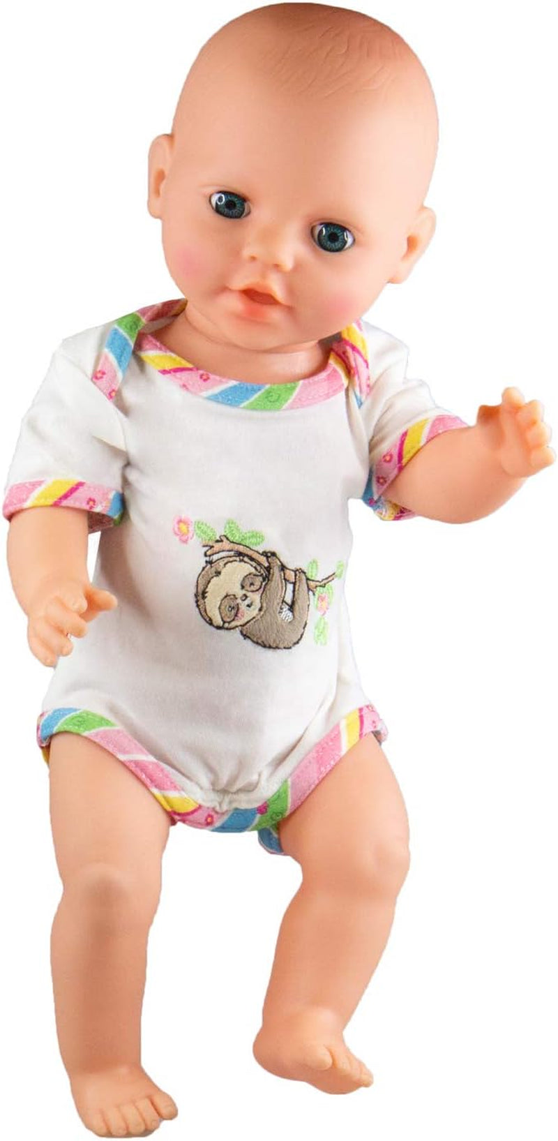 Heless 2911 - Body für Puppen im Faultier Flauschi Design, Größe 35 - 45 cm