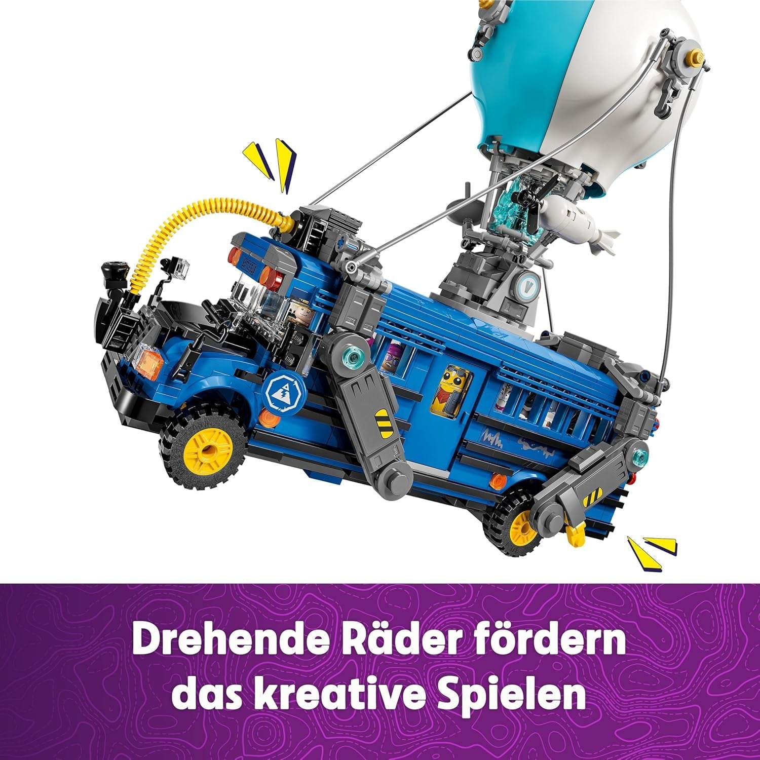 LEGO Fortnite Schlachtenbus, Spielzeug zum Videospiel mit Minifiguren, Geschenk für Gaming Fans ab 10 Jahren, Fahrzeug Bauset für Kinder, Kreatives Geschenk zum Geburtstag - 77073