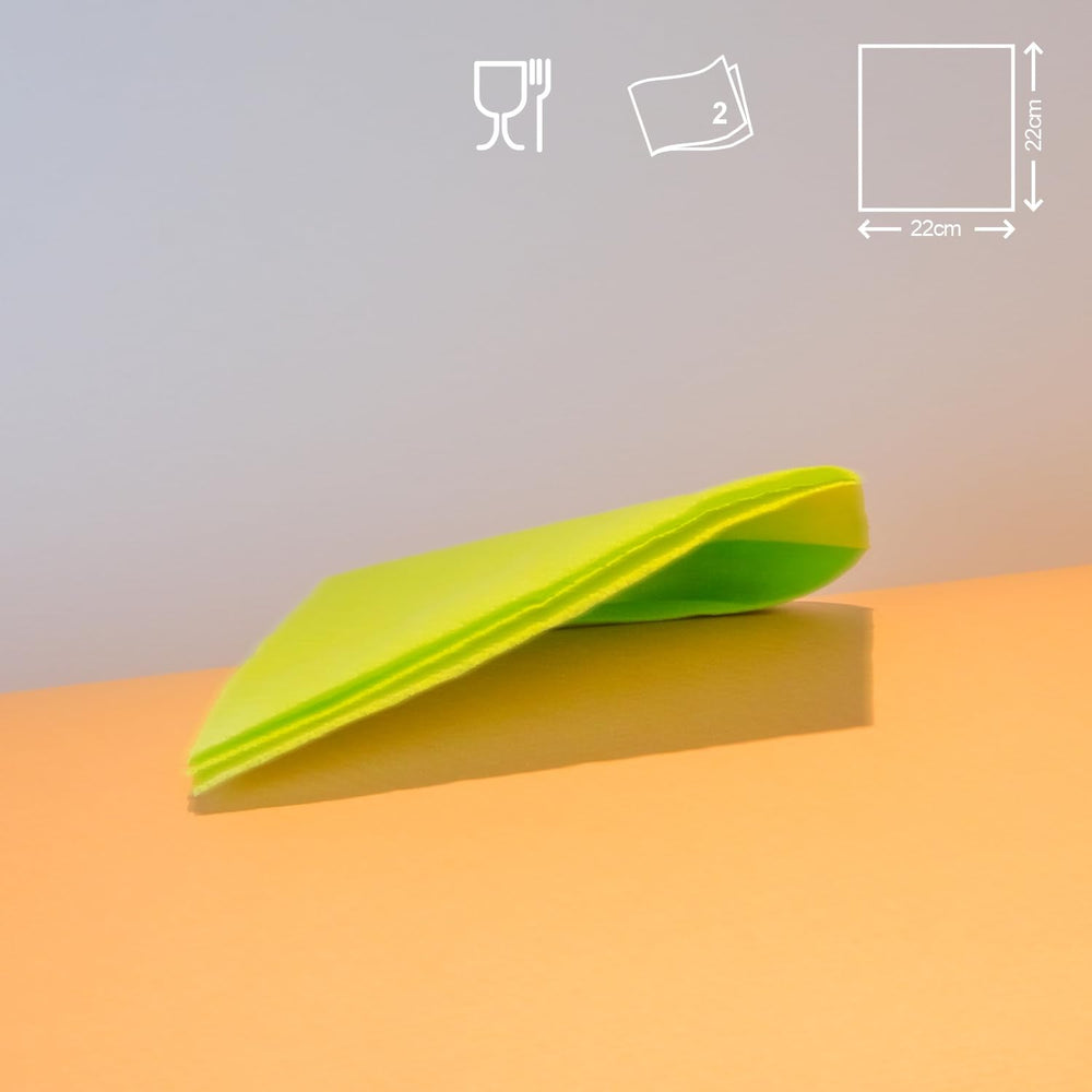 Serviettes en papier Renova Cocktail Vert - 30 Serviettes