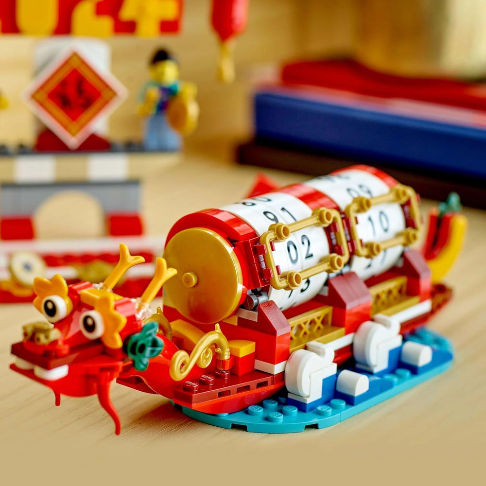 Calendrier des fêtes LEGO, cadeau de vacances chinois pour garçons et filles, ensemble de construction du Nouvel An lunaire, permet aux enfants de jouer avec imagination, jouet festif, décoration du Nouvel An chinois 40678 Ensembles de construction Besuche den LEGO-Store