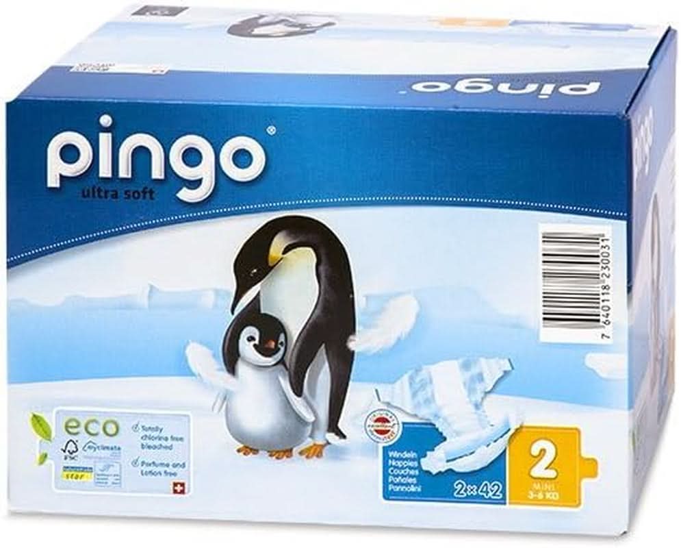Pingo Ultrasoft, scutece ecologice, marimea 1 si 2 Mama si Copilul Naty Shop Size 2 (84 bucati)