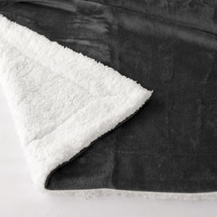 Couverture douillette 150 x 200 cm en polaire noire - Couverture Sherpa de vie - Couverture de canapé chaude et douce pour l'hiver (noir, 150 x 200 cm) Good Nite Beds and Couvertures