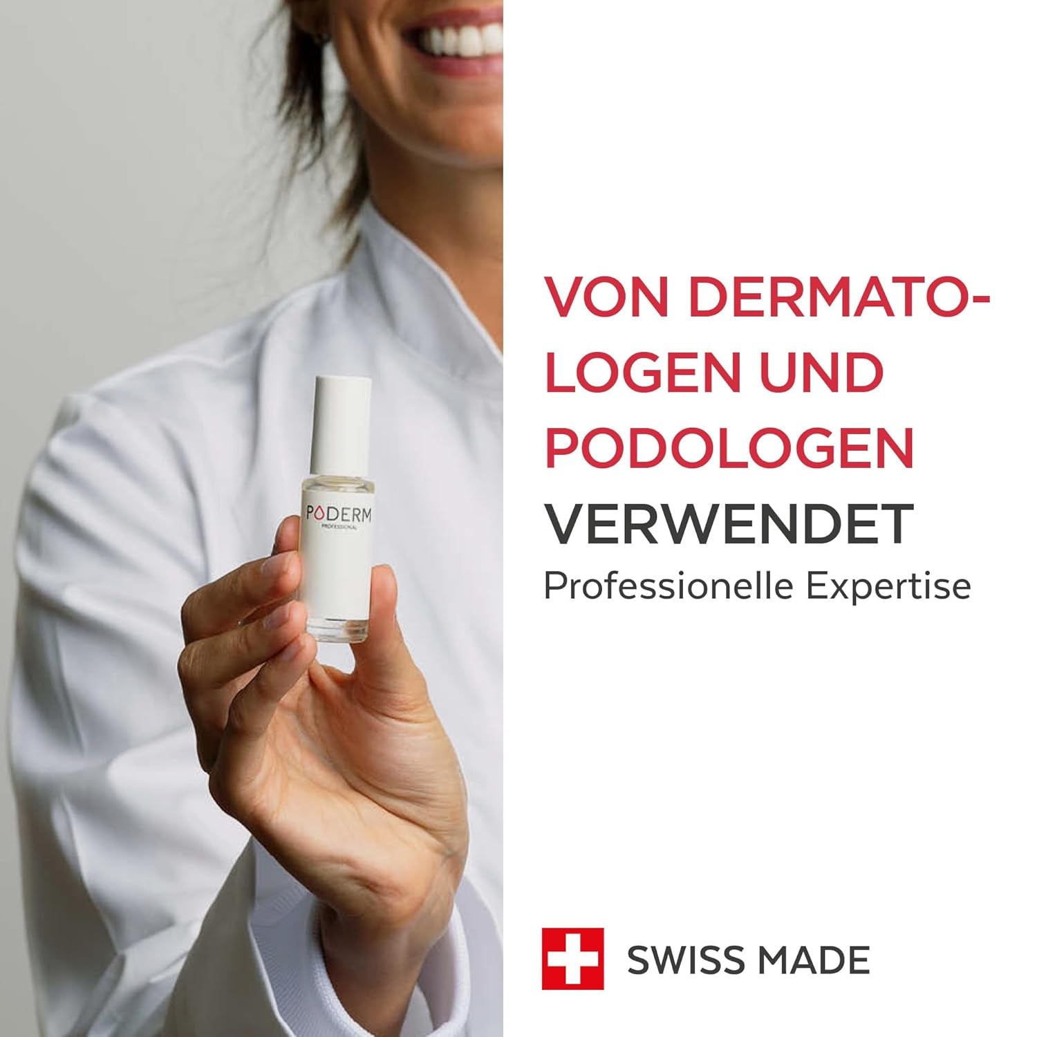 PODERM - STOP ROȘIREA UNGHIEI - Alternativă la Lacul Amar - Ser de Îngrijire Anti-Stres 100% Natural - Activează Creșterea - Adulți/Copii - Fabricat în Elveția