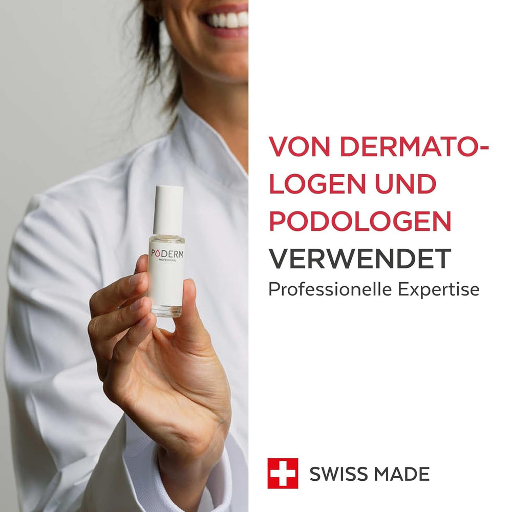PODERM - STOP ROȘIREA UNGHIEI - Alternativă la Lacul Amar - Ser de Îngrijire Anti-Stres 100% Natural - Activează Creșterea - Adulți/Copii - Fabricat în Elveția