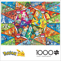 Buffalo Games - Pokémon - Démarreur vitrail - puzzle 1000 pièces Puzzle Naty Shop
