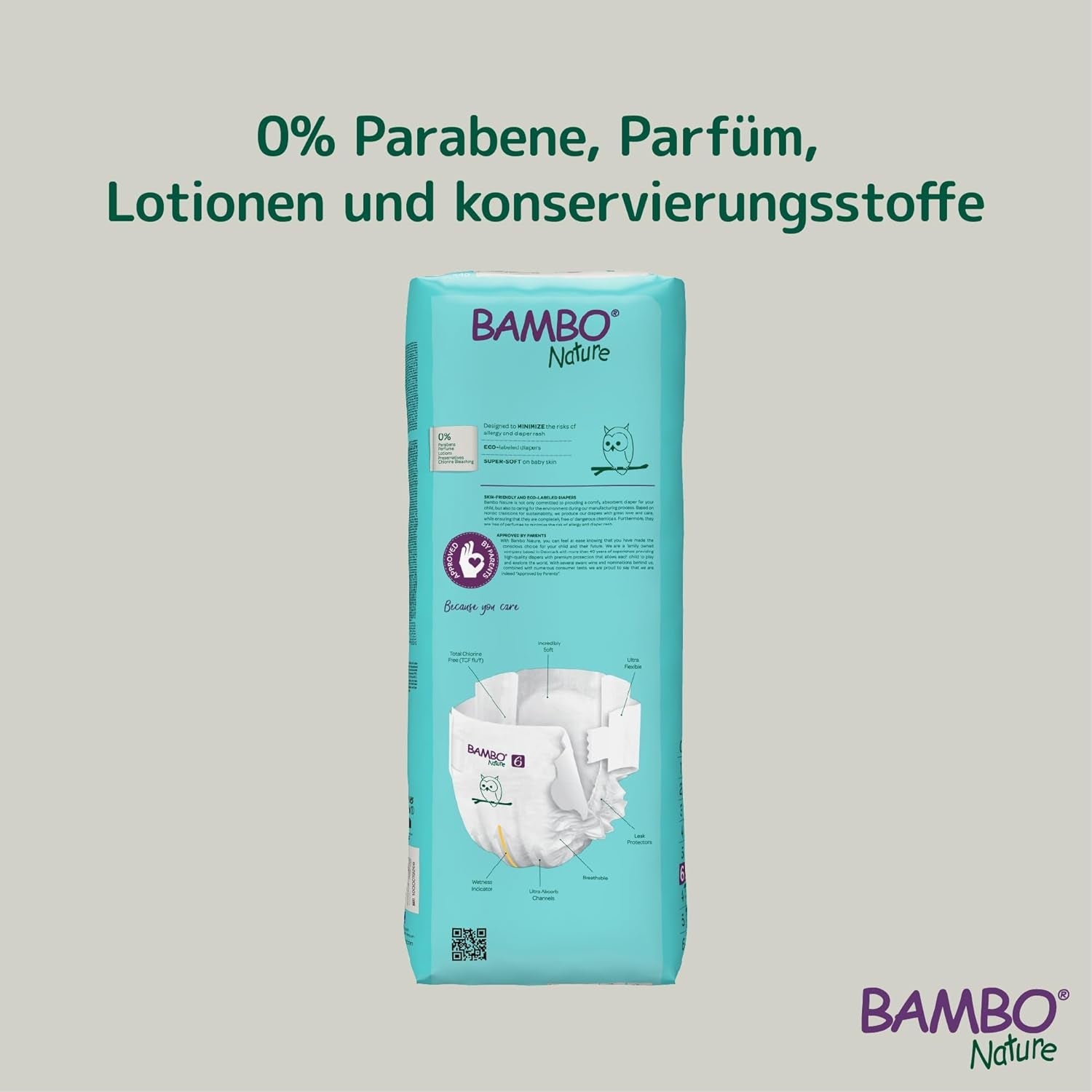 Scutece ecologice Bambo Nature Premium, mărimea 6, 1,63 kg
