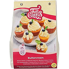 Funcakes Mix Für Buttercreme, Glutenfrei: Einfach Zu Berübenen, Cremig, Perfekt Zum Dekorieren, Abdecken Und Füllen Von Kuchen, Topping Auf Cupcakes, 500G Mélange pour la pâtisserie et la cuisine Naty Shop Default Title