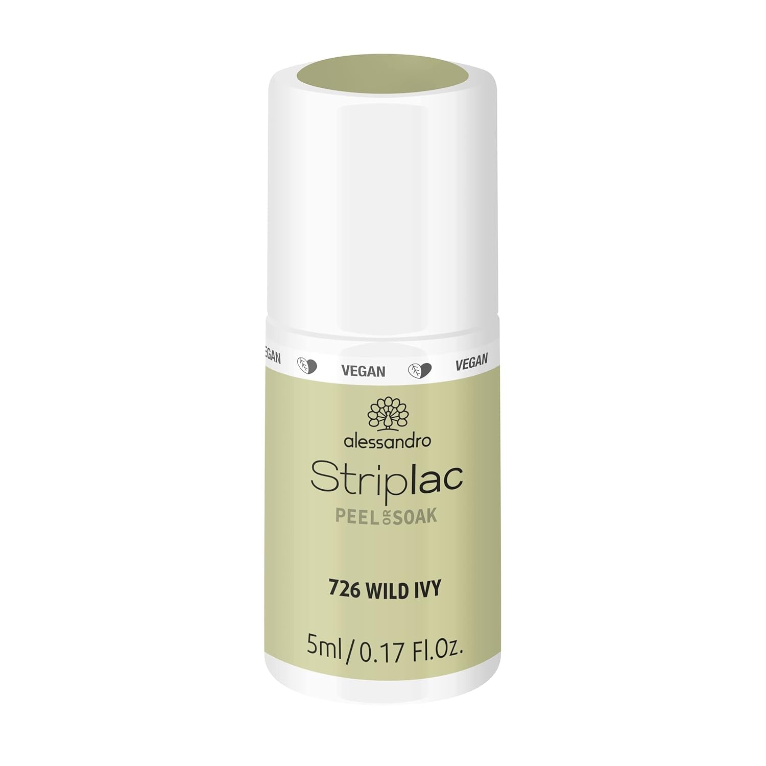 alessandro Striplac UV-Nagellack Flat White – Facile et facile à utiliser – Application facile grâce à la technologie Peel-Off – Vegan et sans alcool – 8 ml