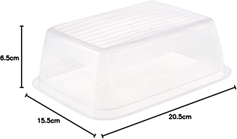 Kekeeper lot de 3 bocaux alimentaires, 3 x 1,25 l, 20,5 x 15,5 x 6,5 cm, Fredo Fresh, bleu transparent Boîtes de conservation alimentaire Naty Shop