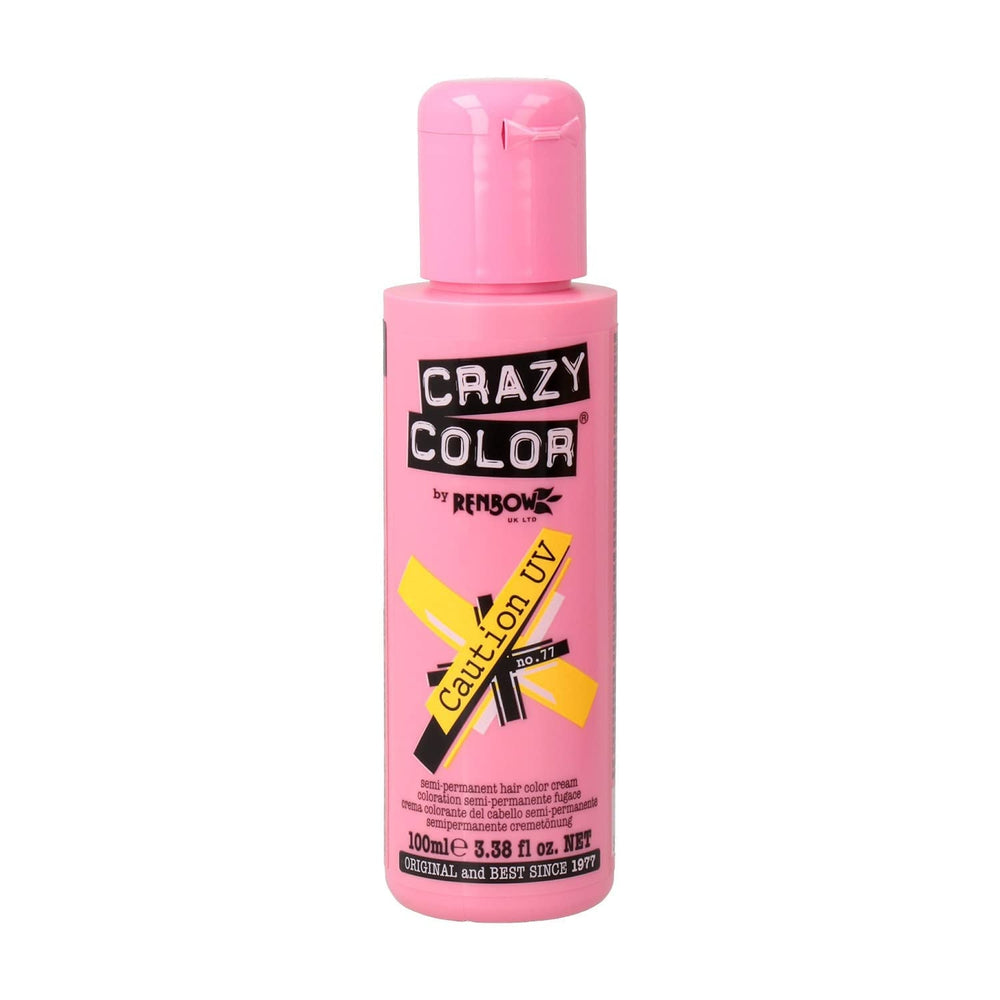 Crème colorante semi-permanente UV GO TOXIC, 100 ml (1 paquet) Naty Shop Teinture capillaire jaune 100 ml (1 paquet)