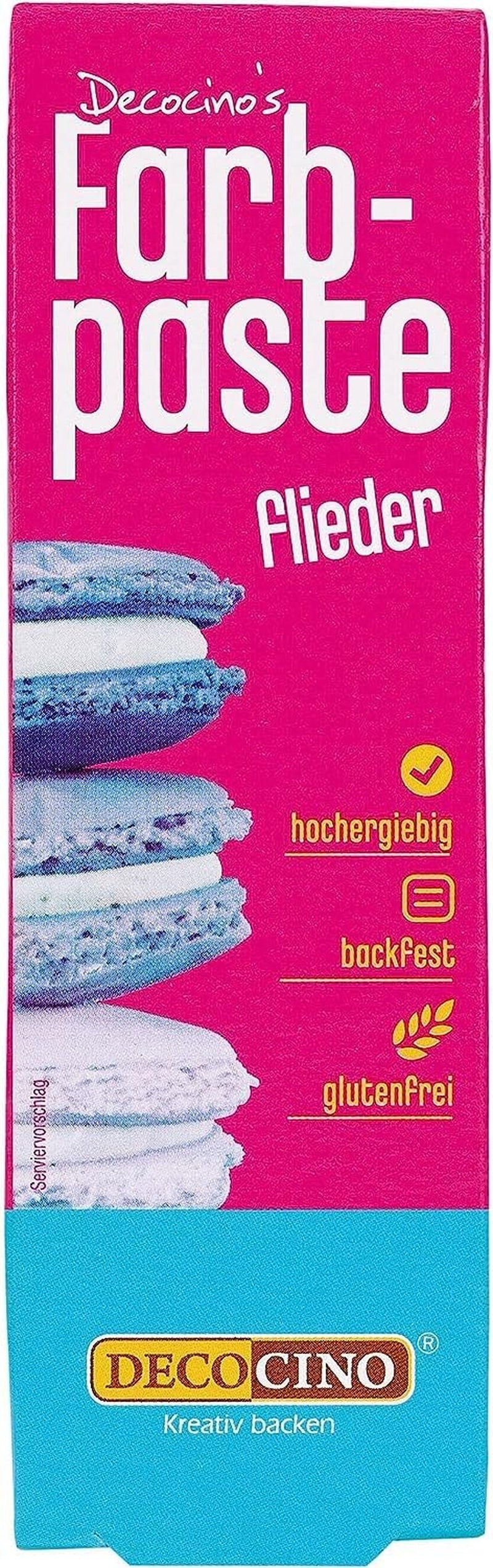 Pâte colorante rose DECOCINO - 20 g - Colorant alimentaire, idéal pour colorer gâteaux, fondants et crèmes - Sans acides gras azoïques ni gluten