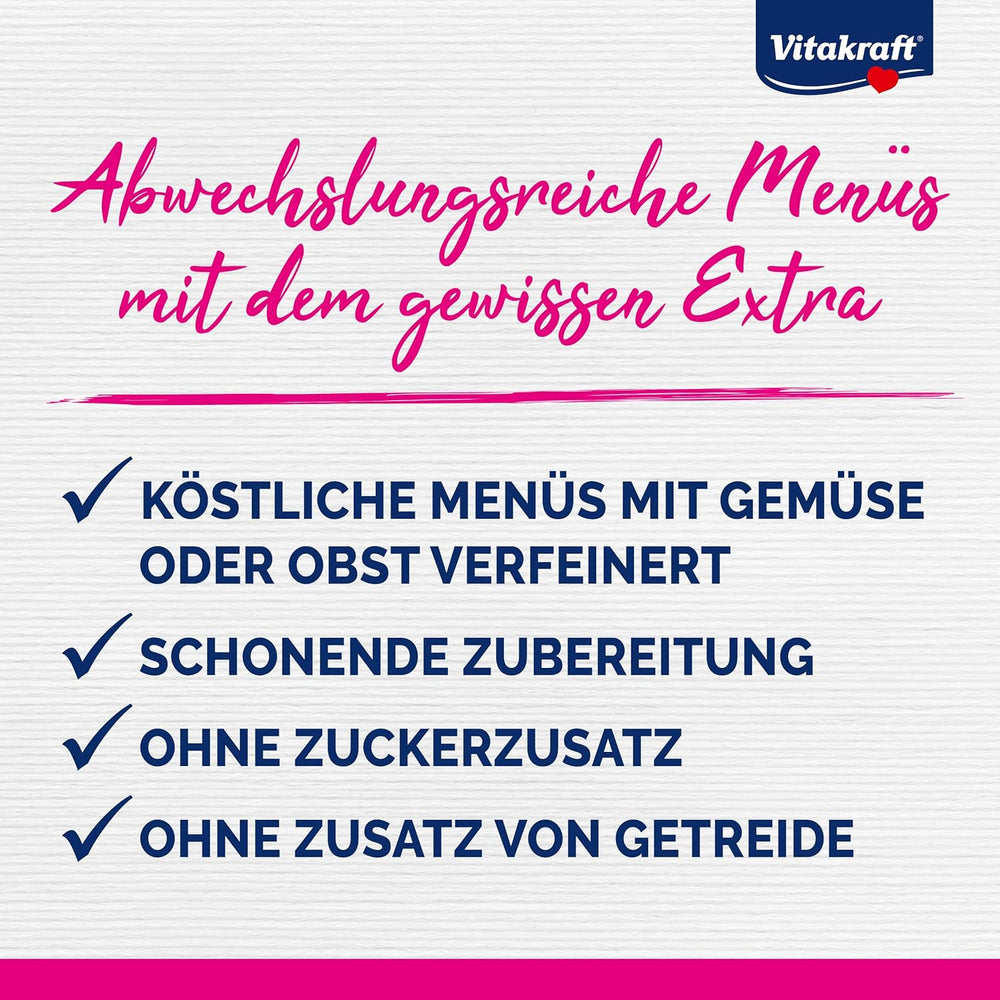 Vitakraft Poésie Création, Tender Selection, Hrană umedă pentru pisici, Hrană umedă pentru pisici în sos, cu pui, cu curcan, cu vită, fără adaos de zahăr și cereale (1 pachet de 6 x 85g)