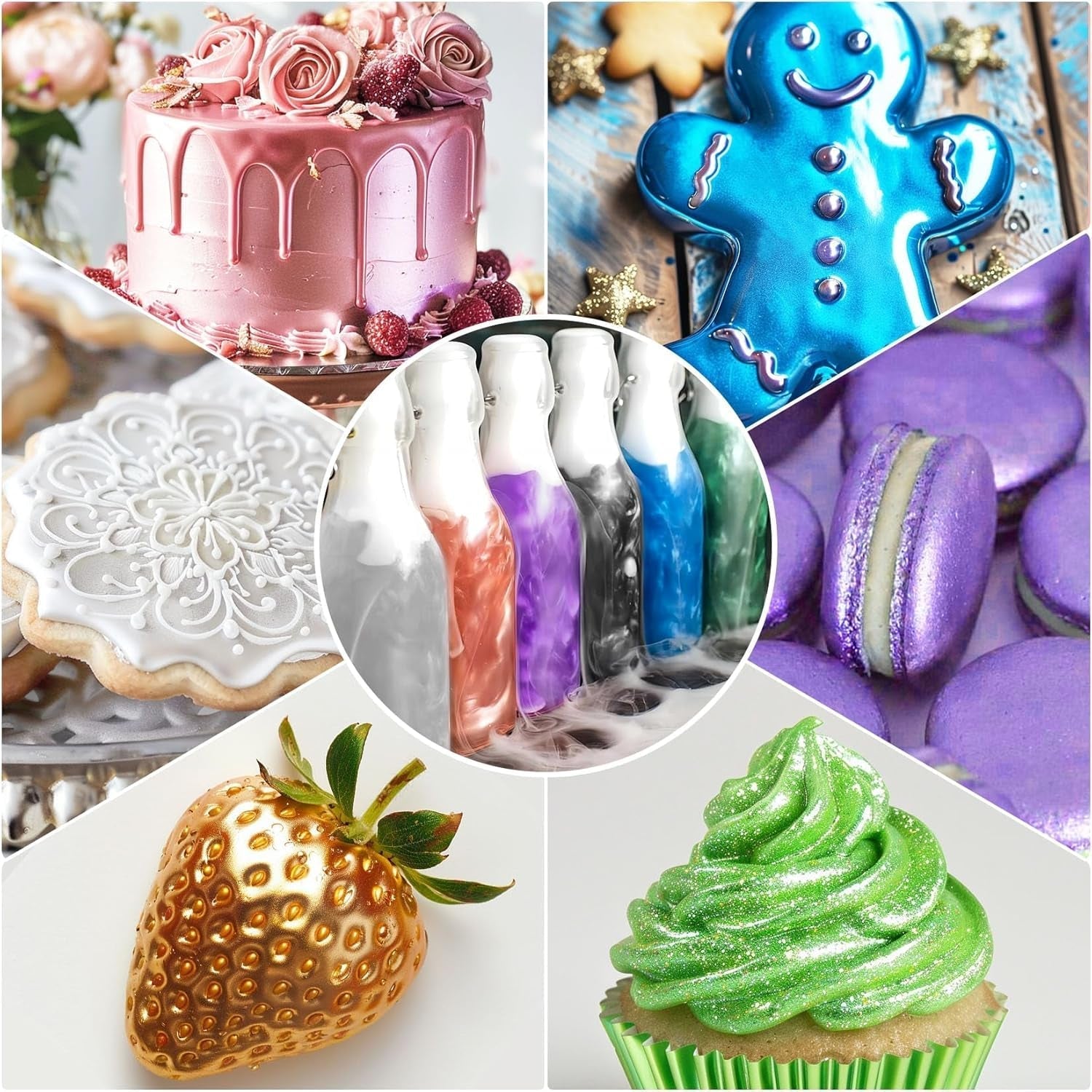 Paillettes liquides comestibles - 2 × 12 grammes Glitter Naty Shop