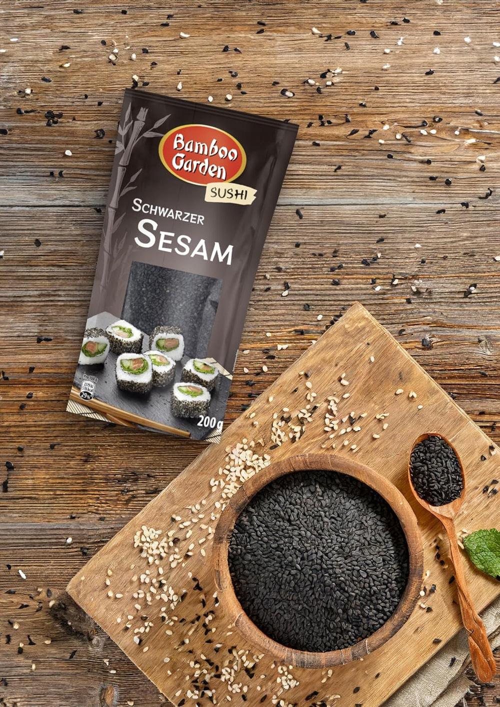 Bamboo Garden Sésame noir, 200 g (Verpackungsdesign kann abweichen)