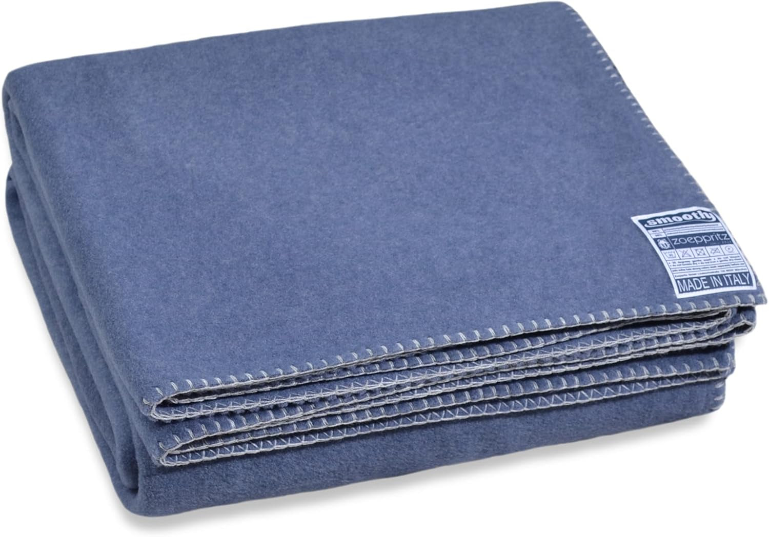 Zoeppritz Since 1828 Couverture polaire Smoothy - Couverture polaire moelleuse et confortable - Vegan - 140X190Cm - 010 Off-White, 010 Offwhite Zoeppritz Since 1828 540 Indigo 140X190Cm