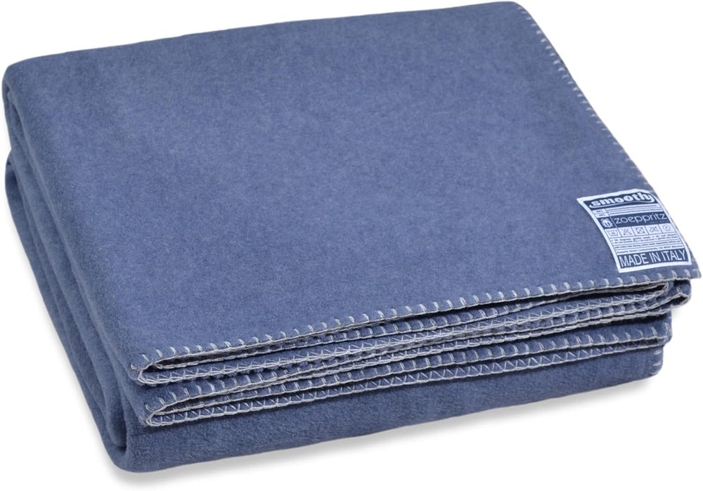 Zoeppritz Since 1828 Couverture polaire Smoothy - Couverture polaire moelleuse et confortable - Vegan - 140X190Cm - 010 Off-White, 010 Offwhite Zoeppritz Since 1828 540 Indigo 140X190Cm