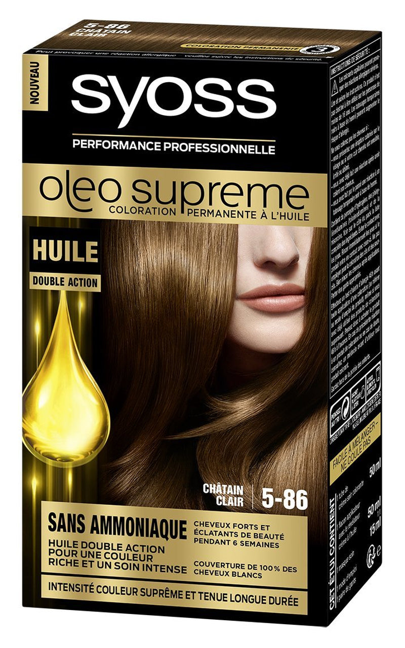 Syoss - Oléo Suprême - Coloration Permanente - 5-86 Teinture Cheveux Châtain Clair Naty Shop Default Title