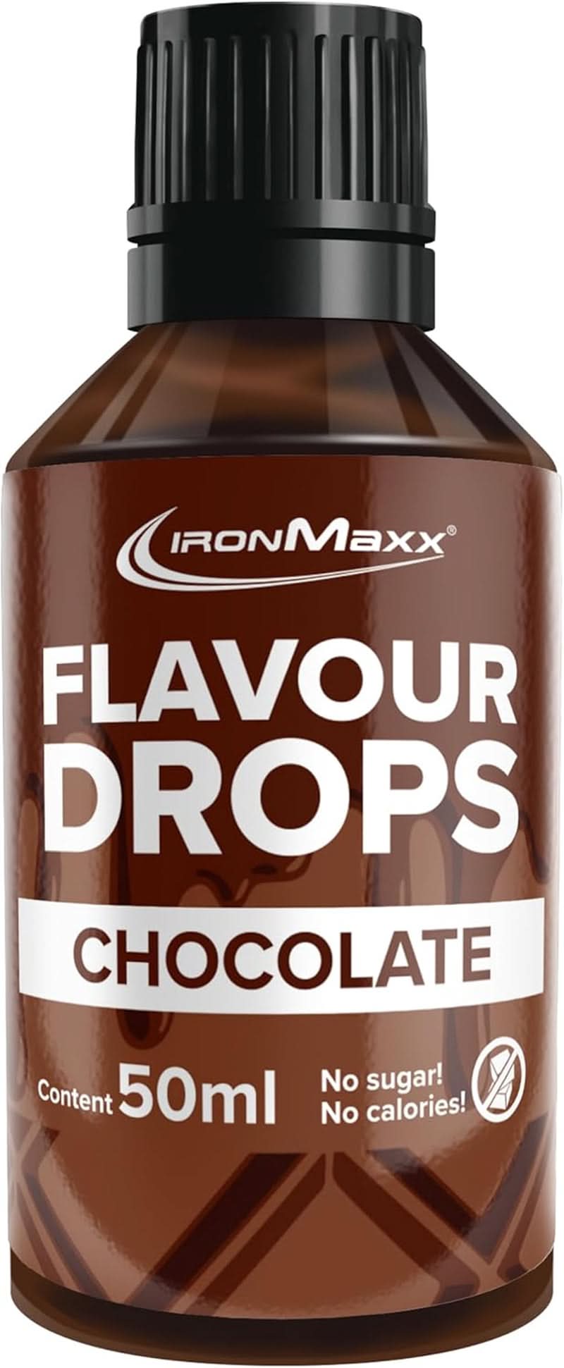 Gouttes aromatisées Ironmaxx - Sans calories et sans sucre, 50 ml Arômes Naty Shop Chocolat