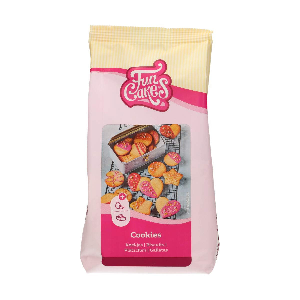 Funcakes Mix Für Kekse: Einfach Zu Verwendende, Knusprige Und Knusprige Kekse, Perfekt Zum Dekorieren Mit Fondant- Oder Royal Icing, Auch Als Tortenkruste Geeignet, Halal., 1 Kg Amestec pentru copt si gatit Naty Shop 500 G (1Er Pack) Butter