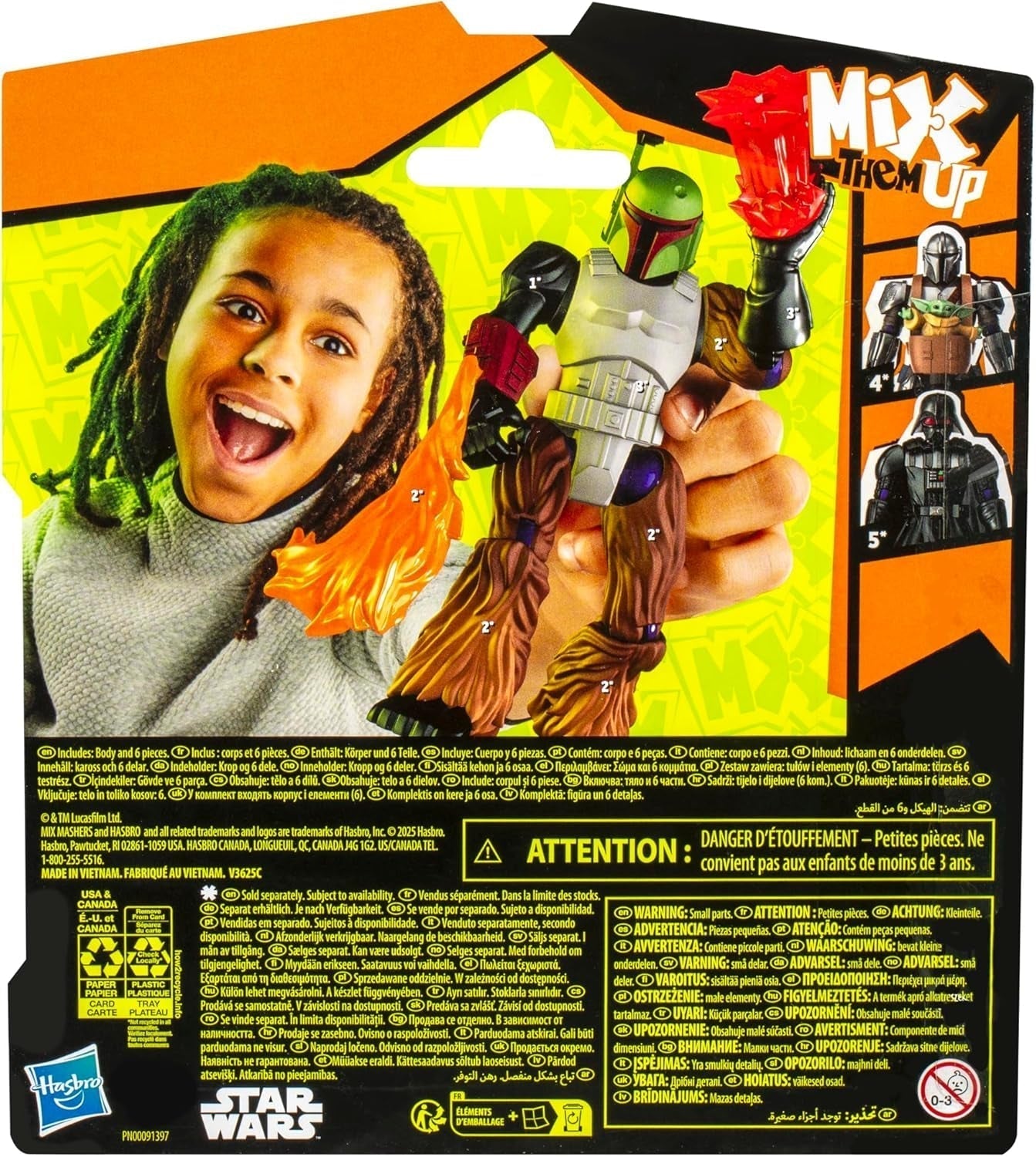 Star Wars Mixmashers Boba Fett Figurine personnalisable à mélanger et accessoires Figurines Naty Shop