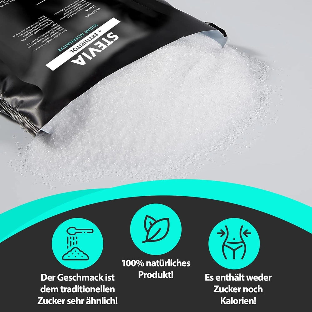 Nature Diet - Édulcorant Stevia, 1 Kg Édulcorants Naty Shop