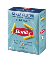 Pâtes Barilla Penne Rigate sans gluten à base de délicieux maïs et riz - parfaites pour les personnes atteintes de la maladie cœliaque ou d'intolérance au gluten (14 x 400 g)