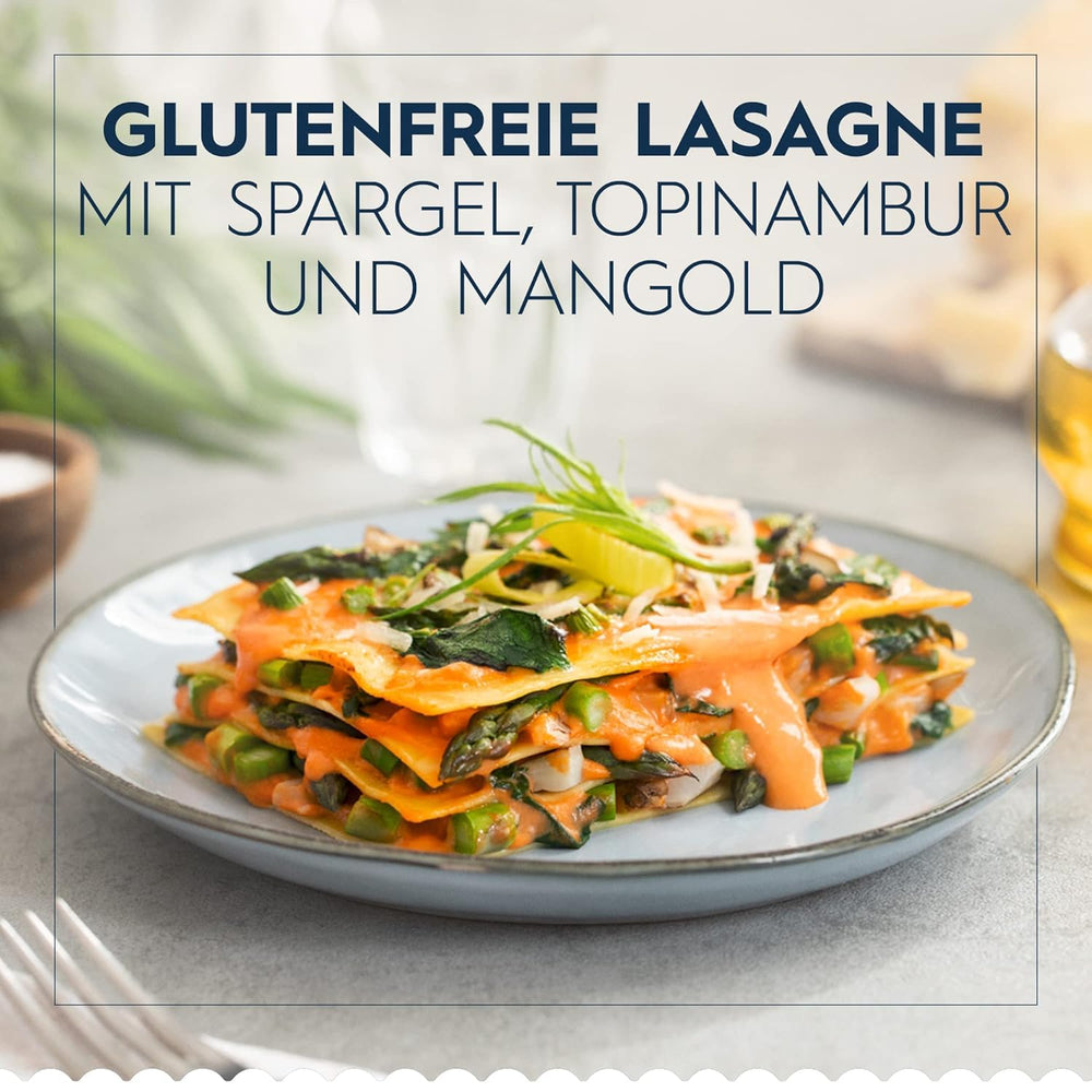 Lasagnes sans gluten Barilla Pasta, à base de délicieux maïs et riz, parfaites pour les personnes atteintes de la maladie coeliaque ou d'intolérance au gluten, paquet de 10 (10 x 250g)