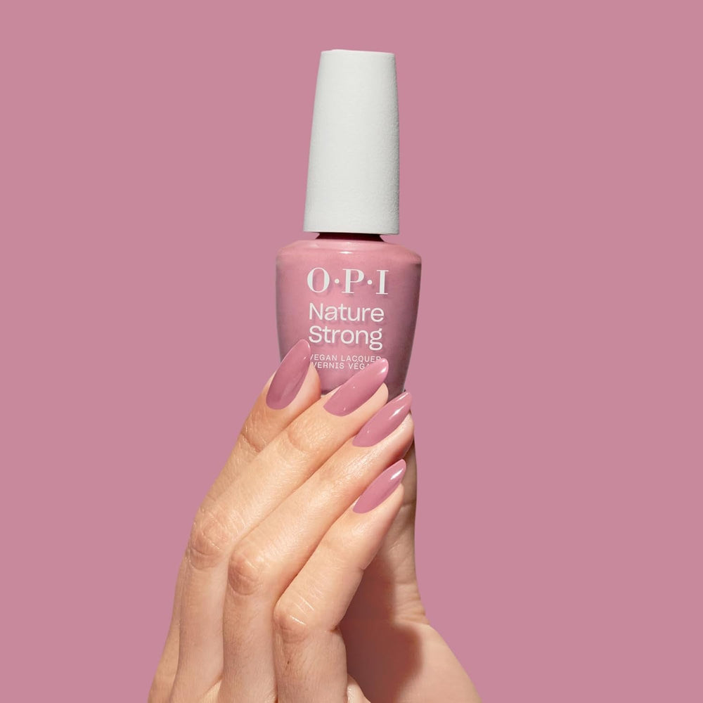 OPI Nature Strong Pink and Nude Shades – ojă de lungă durată cu o formulă vegană, inovatoare, care conține ingrediente naturale – pentru unghii strălucitoare