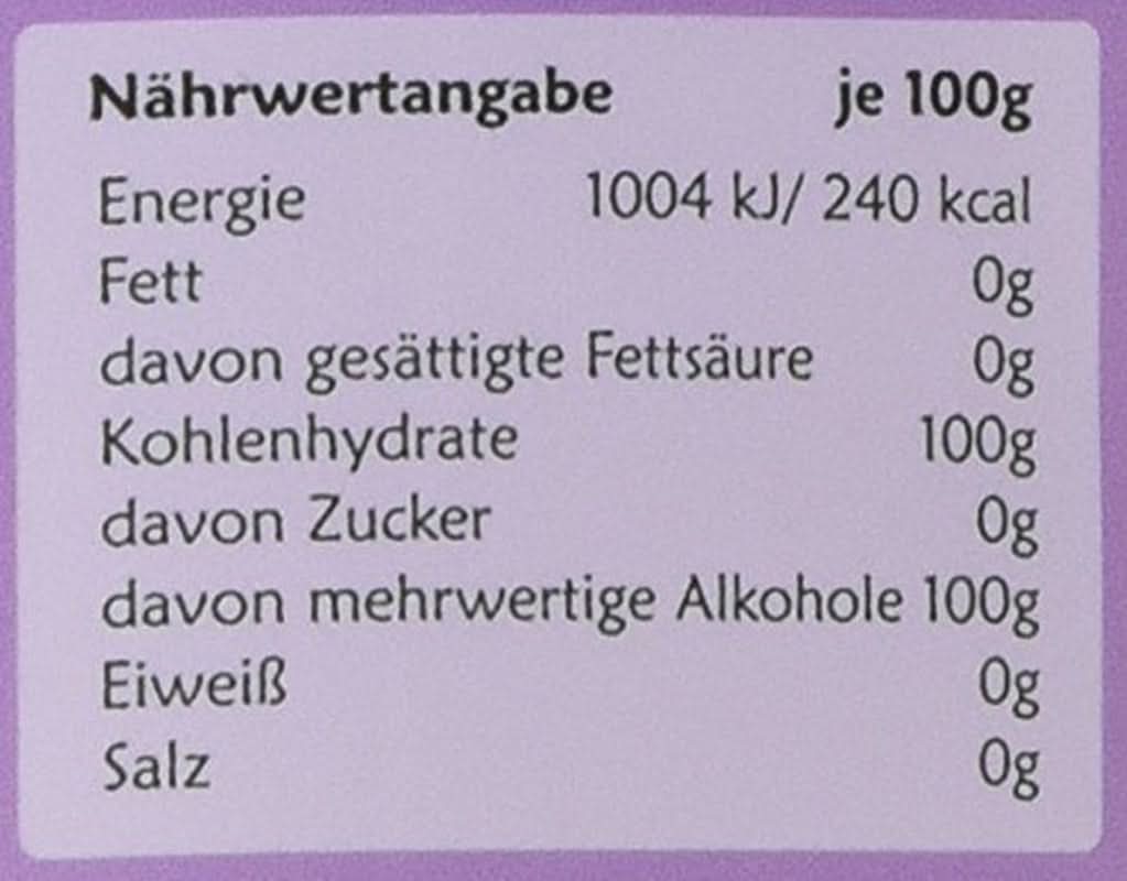 Sucre de bouleau original de Finlande, 1 Kg Édulcorants Naty Shop