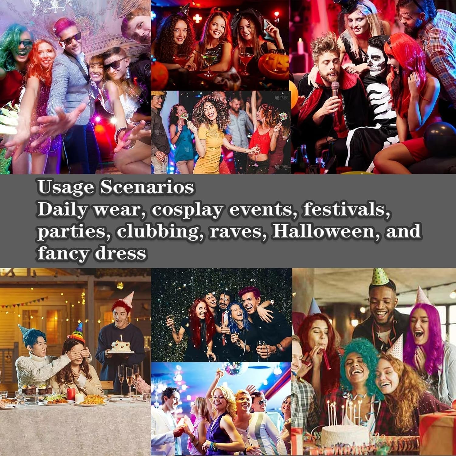 COLAYERIST Cire colorante temporaire lavable pour cheveux noirs pour hommes et femmes Mascara capillaire pour fête ou cosplay Produits de coloration capillaire sans dégâts Naty Shop