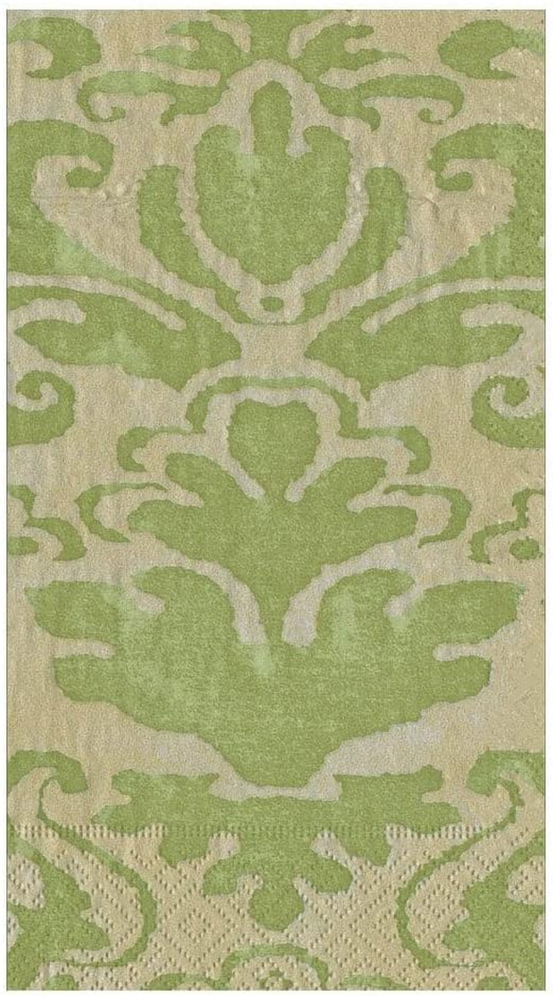 Serviettes en éponge Palazzo Guest, vert mousse, 15 par paquet